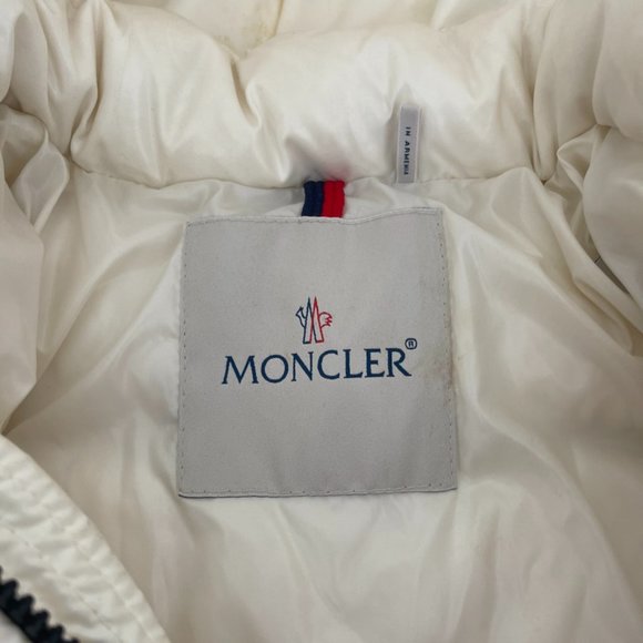 Moncler Baby Giubbotto Coat White Ivory Down Puffer Jacket Enfant Size 2 - Picture 2 of 13